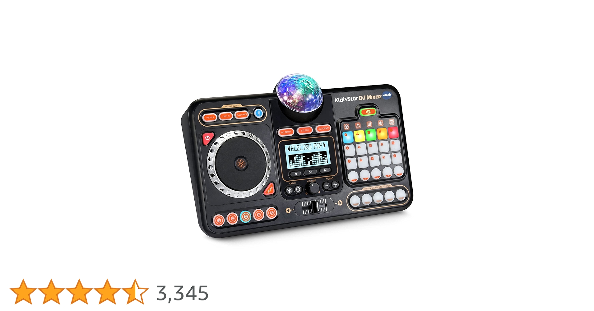 【良品】VTech KidiStar DJミキサー ブラック VTech® KidiStar DJ Mixer™ Sound-Mixing Music Maker With